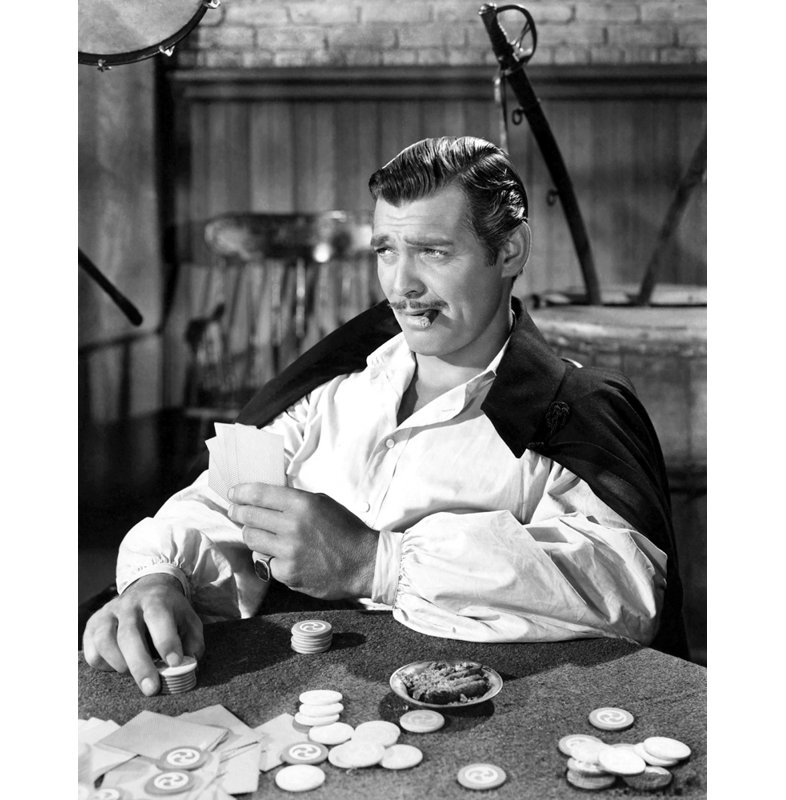 Clark Gable 1939 Gone with the Wind, H 18 po x l 14 po