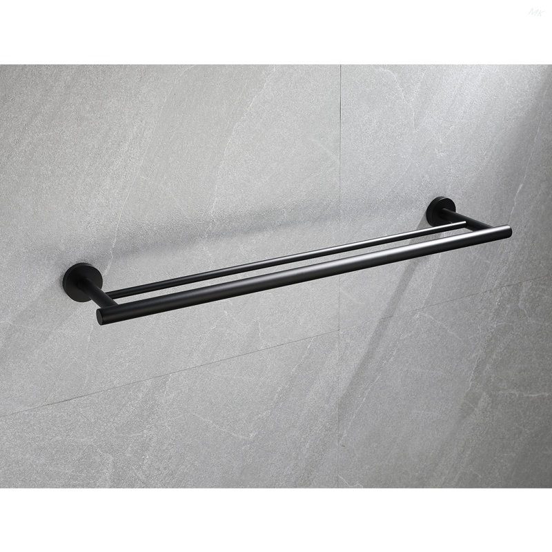 23.6'' Towel Bar Wall Mounted, Matte Black