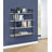 Shannock 46'' H Stainless Steel Floating Bookcase-294782416-294782417