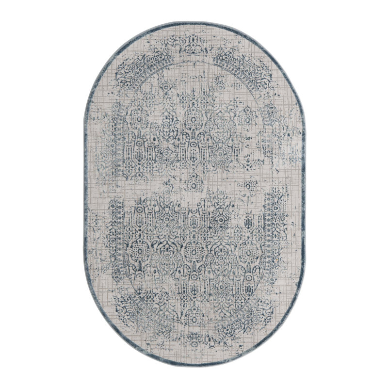 Alissa Abstract Indoor Rug, Oval 5'3" x 8'