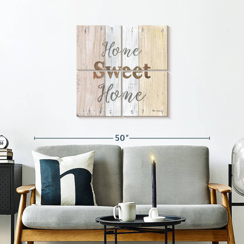 Plaque murale Kema Farmhouse Home Sweet Home