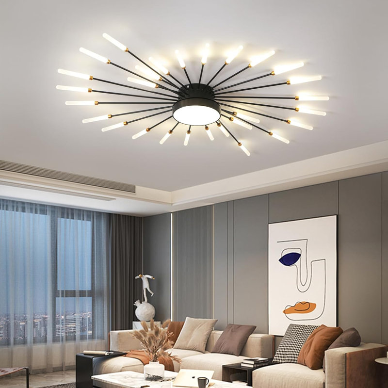 Adilet Flush Mount, Black