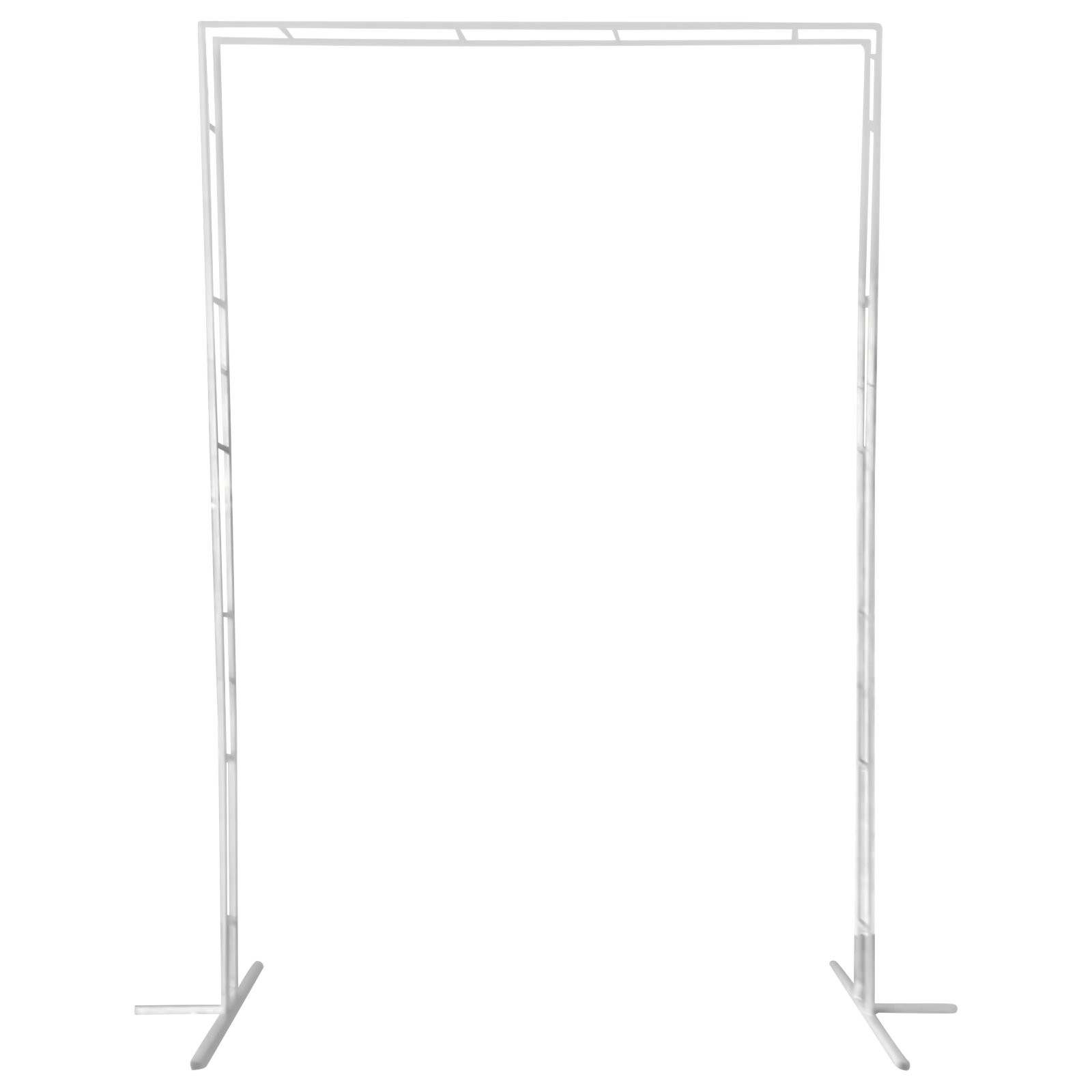 Stonehill 7.2ft Metal Wedding Arch Backdrop Stand for Wedding Flower Arrangements Balloon Everly Quinn