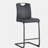Black PU Barstool Dining Chair 2-piece set
