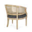 Chaise d'appoint gris anthracite avec revêtement en bois d'hévéa magnifiquement conçu-118039829