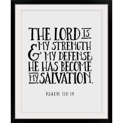 « psalm 118:14-scripture art », art textuel