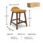 Tabouret de comptoir 24,25 po Munana-87749364