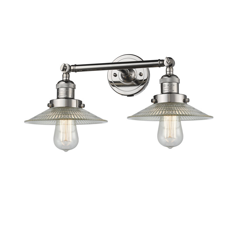 Miramontes Armed Sconce, Polished Nickel, Clear, 60 Watt Vintage Incandescent Bulb