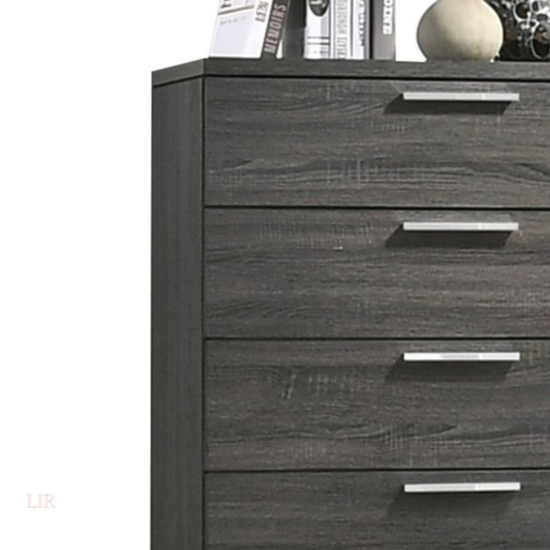 Commode en chêne gris Lantha