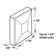 Pilaster/Post Cap, Fits 1-3/4 Inch Square Posts, Cast Zamak, Chrome Plated, Pack Of 1