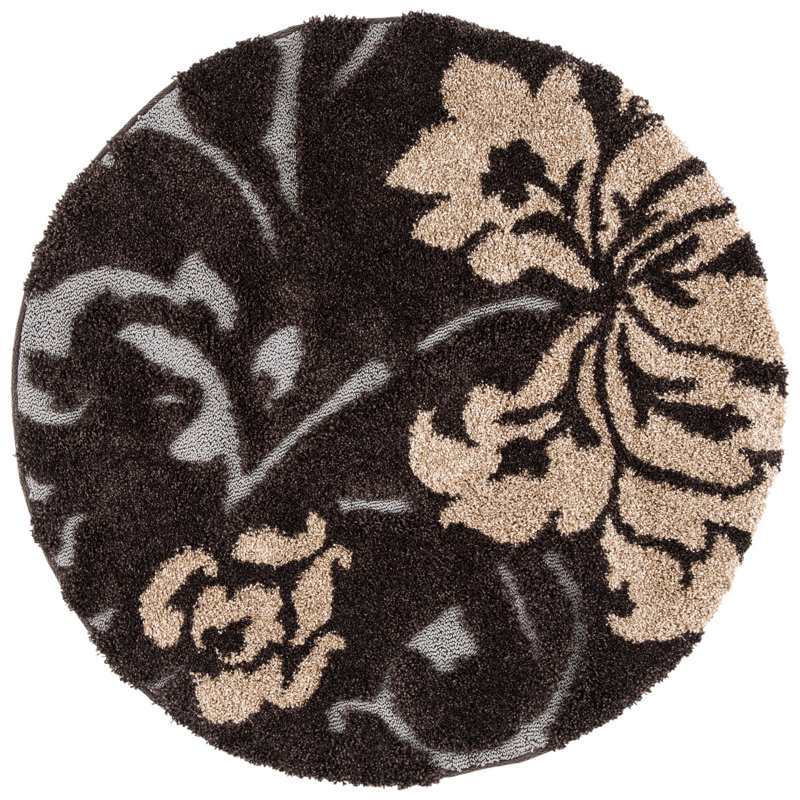 Tapis brun foncé Chanhassen, Rond 4 pi