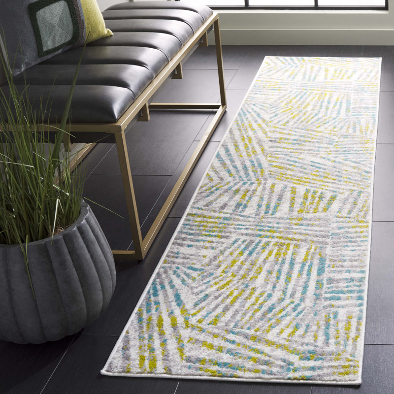 Cosner Skyler Performance Abstract Rug, Runner 2' x 8'