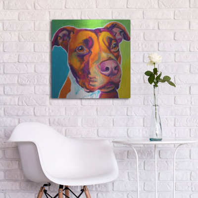 " Pit Bull - Red " by Dawg Painter