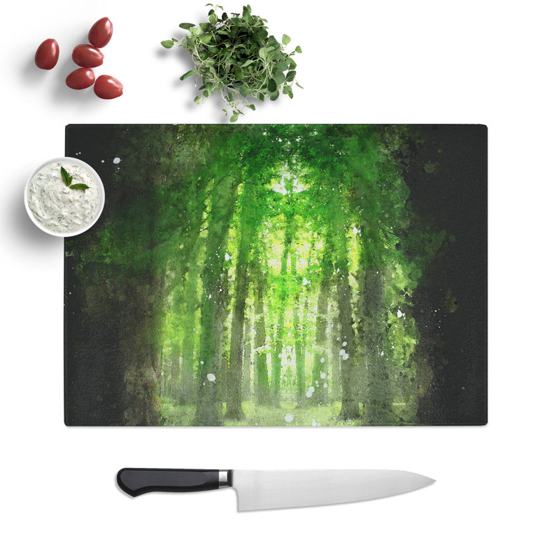 Forest Vol.2 Paint Splash Chopping Board, 0.4cm H x 20cm W x 28.5cm L