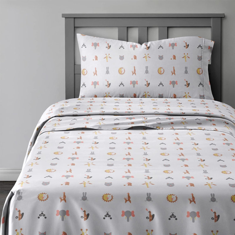 Kids Sheet Set, Soft Microfiber Bedding, Cozy & Breathable, Wrinkle Free Easy Care Bed Sheets, Twin Sheet Set + 1 Pillowcase