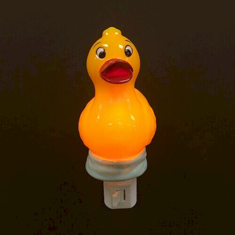 Veilleuse jaune en forme de canard