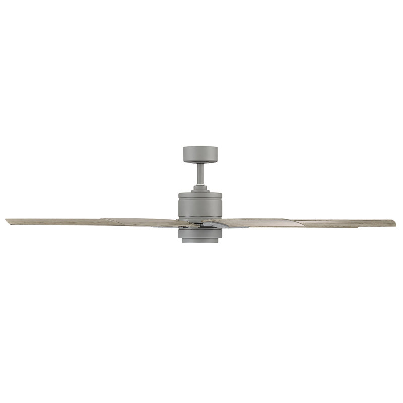 Renegade 8 - Blade Outdoor Integrated LED Smart Standard Ceiling Fan with Remote Control and Light Kit Included, 66", 3500K