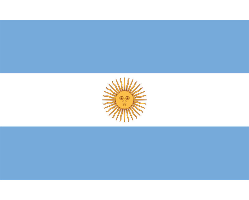 Argentine, H 15 po x l 24 po