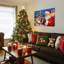 «Santa Reindeer Snowflake», art mural sur toile-121121700