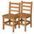 Hardwood Ladderback Chair-Carton of (2)-16210610