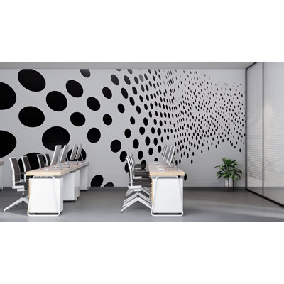 Murale Black Dot Gradient