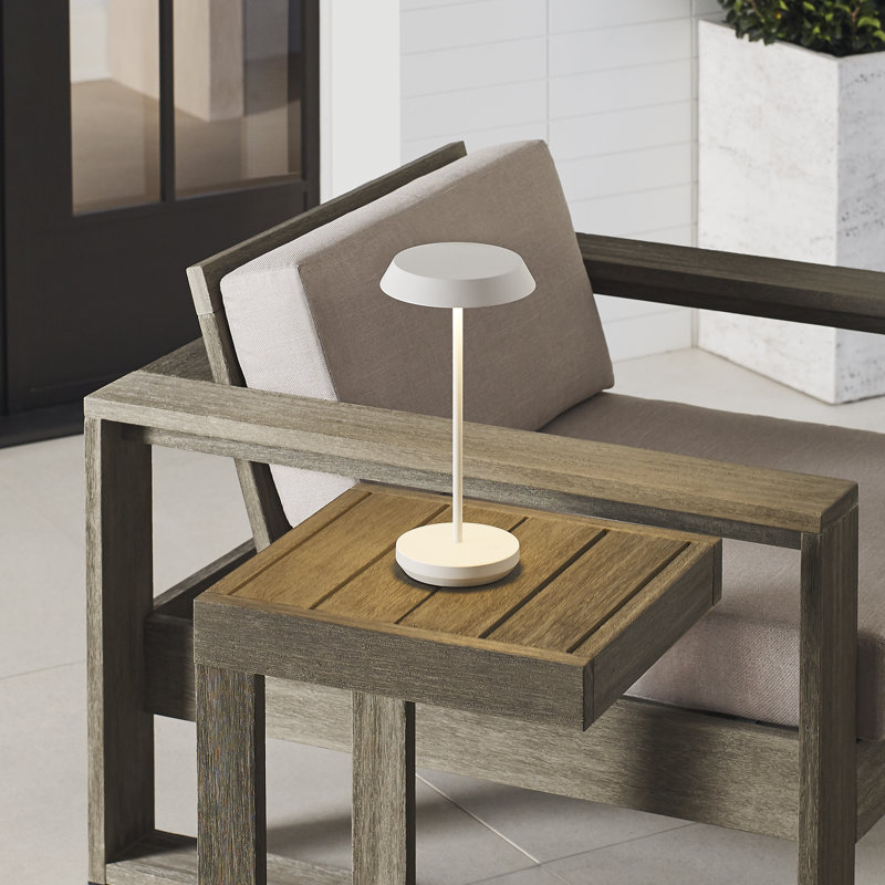 Tepa Accent Rechargeable Table Lamp, Matte White