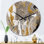 Horloge murale moderne dorée et grise