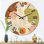 Horloge murale en bois à une ligne avec portrait de femmes afro-américaines III