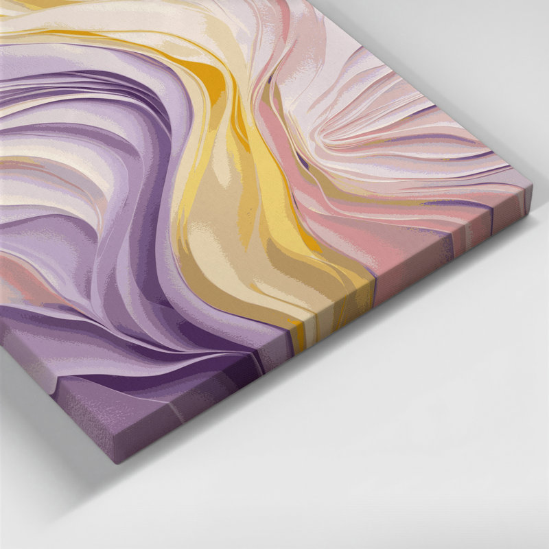 Aquarelle abstraite, art mural sur toile beige 68, H 20 po x l 24 po