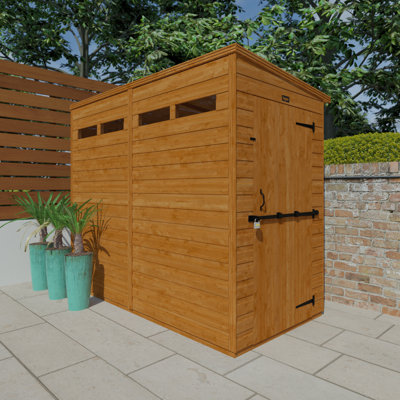 8x4w TigerFlex® Shiplap Pent Security Shed