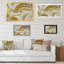 Or et gris marbré, impression sur toile flottante-1260771703-1260771707