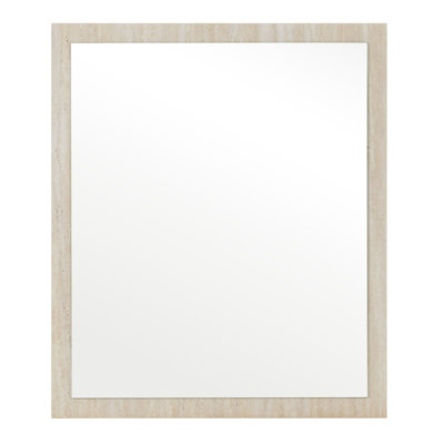 Lamod Italia Lago - Modern Faux Travertine Mirror