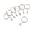 Mode Premium Collection 1 1/8 in Diameter Wall Mounted Rod Set with Clear Square Finials-63562232-63562231