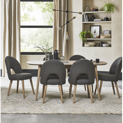 Sievers 6 - Person Solid Oak Dining Set