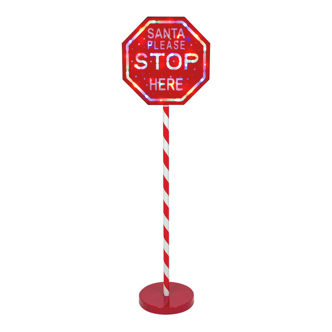 Santa Please Stop Here Sign