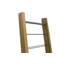 Elle Solid Wood Floor Wine Bottle Rack in Brown