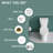 19" ADA Height Elongated Two Piece Tall Toilet for Seniors, 1.28 GPF Tornado Single Flush, MAP 1000g, White-114137556