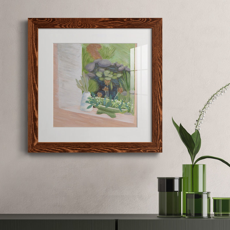 «Window Plants II», reproduction encadrée de qualité supérieure - prête à être accrochée, H 35,5 po x l 35,5 po x P 1,5 po