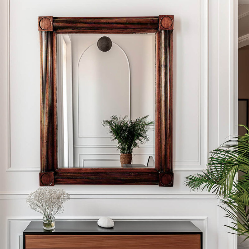 Keen Replicas Solid Wood Rectangle Mirror