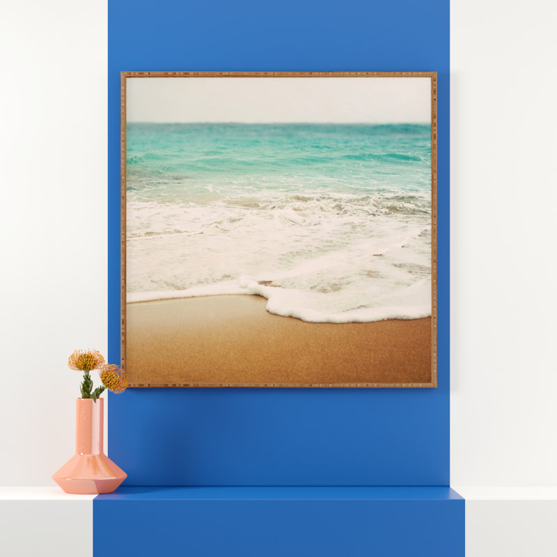 «Ombre Beach», reproduction de photo sur papier encadrée, H 12 po x l 12 po x P 1 po