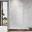 70*190*0.8cm, Semi-Frosted Shower Enclosure with Stainless Steel Bar, Silver