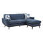 Méridienne de style moderne Mid-Century de 87 po Lucania-1183384765