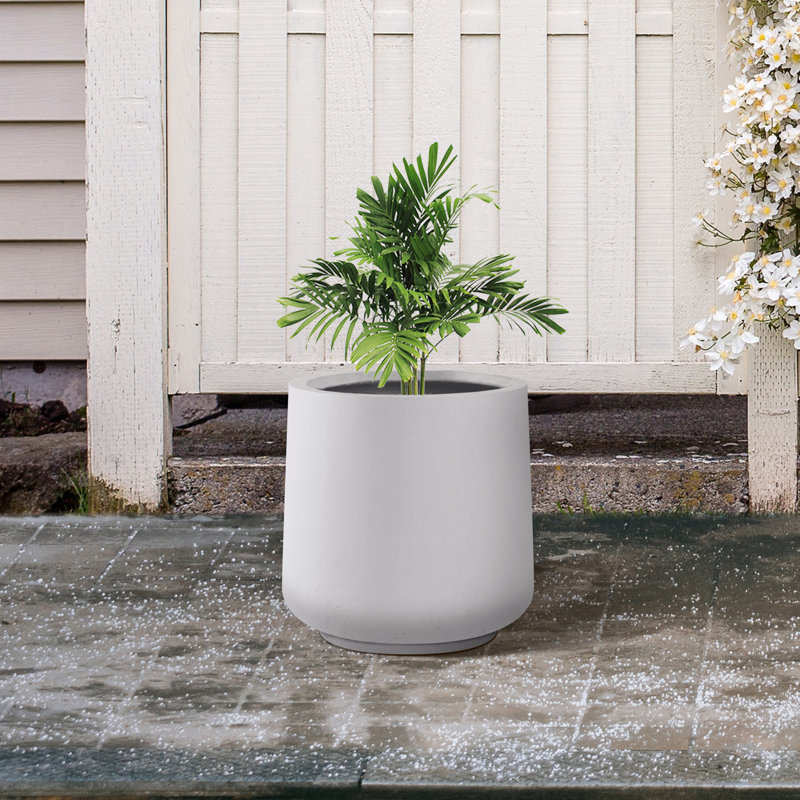 Pot à fleurs Sykes, Blanc pur