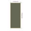 Tableau mural en tissu encadré, 17 x 41 cm, motif bois flotté olive.-52384971