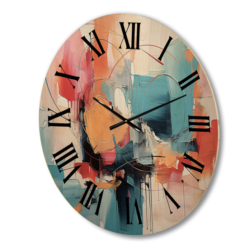 Horloge murale V bois, Moyenne