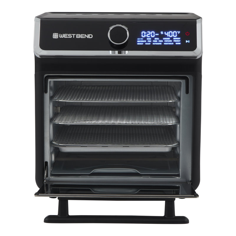 West Bend 15 Qt. Air Fryer Oven With 16 Presets, In Black