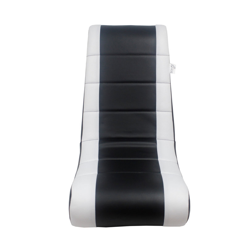 Chaise berçante pour jeux vidéo Loungie Rockme, Noir / blanc