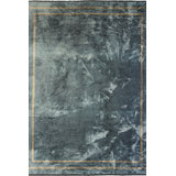 Rapture Abstract Flatweave Light Blue/Gray Area Rug