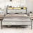 Farino Metal Standard Bed with Shelves-1998305210-1998305215
