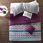 Édredon simple, design chic global, tissu, 2 taies décoratives, coussins décoratifs, literie avec imprimés, doux, sans substances nocives